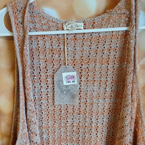 Orange/brown over sweater - Picture 3 of 3